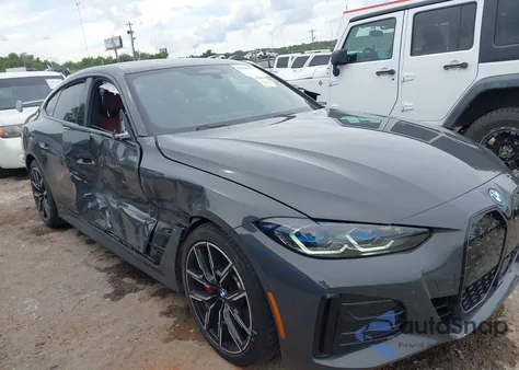 2023 BMW I4 M50 from USA, damaged, VIN WBY33AW04PFP05066